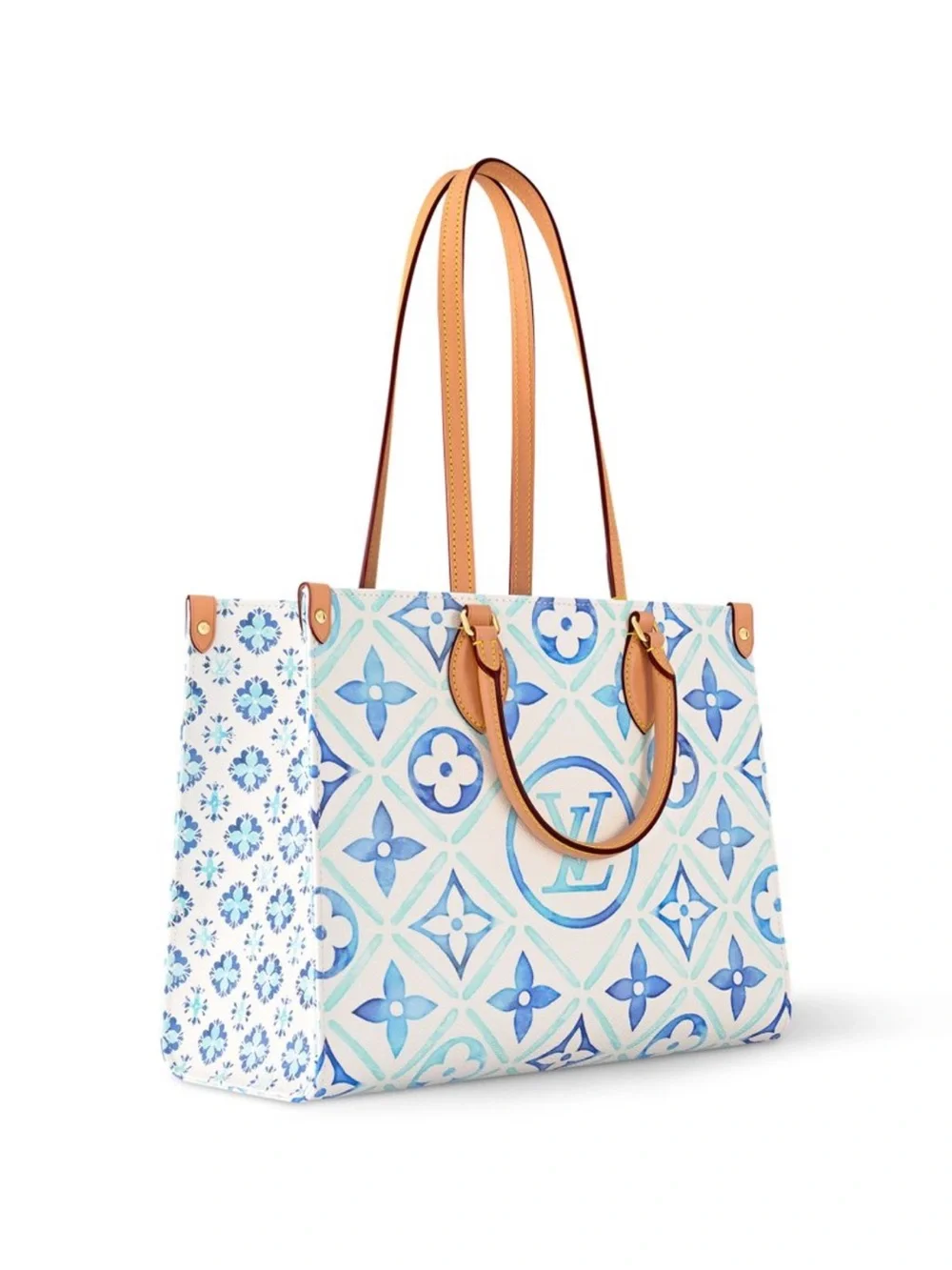 NEW Louis Vuitton Blue & White OnTheGo MM By The Pool Tote *Limited Edition* - Picture 2 of 3